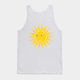 Yellow summer sun Tank Top